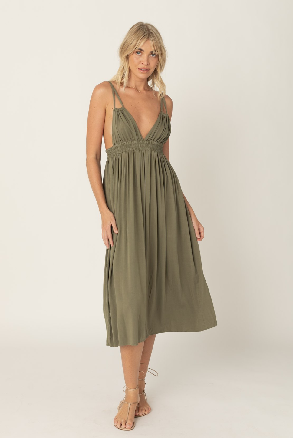 green midi dress with pockets breastfeeding friendly bump friendly pregnancy friendly chic midi dress comfortable dress brunch dress beach dress women&#39;s womens