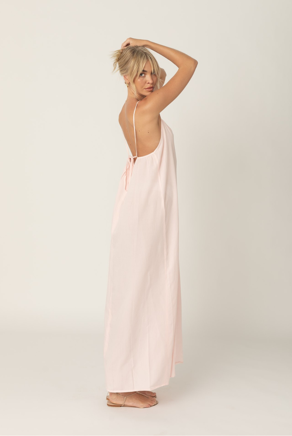 Milky Way Maxi Dress in light pink